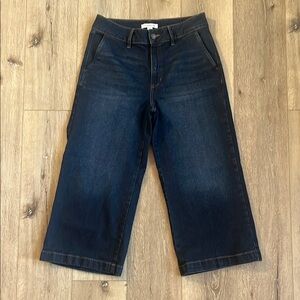 Liz Claiborne - Dark Stretch Denim Wide-Leg CropJeans, new!